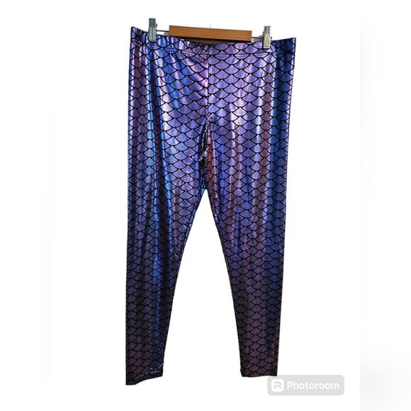Spirit Pants - Mermaid leggings from the Spirit Store Purple and Black size L